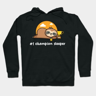 #1 Champion Sleeper on dark colors Hoodie